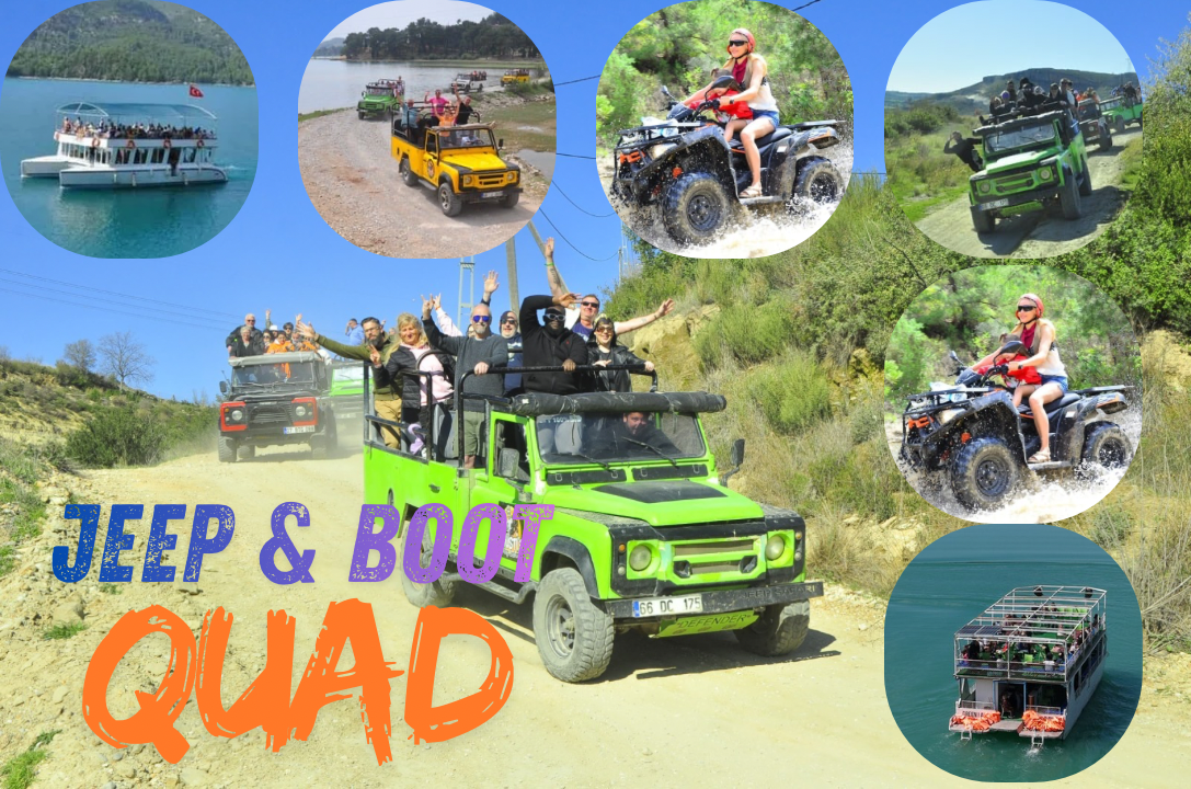 Mega Mix Adventure Tour – Jeep Safari, Bootsfahrt & Quad Safari